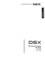 Preview for 1 page of NEC DSX 1093099 Feature Handbook