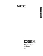 Предварительный просмотр 1 страницы NEC DSX-160 Feature Handbook