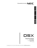 Предварительный просмотр 1 страницы NEC DSX-34 Component Manual