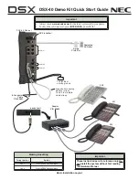 NEC DSX-40 DEMO KIT Quick Start Manual preview