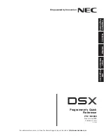 NEC DSX PROGRAMMERS - Reference предпросмотр