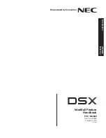 NEC DSX Series Handbook preview