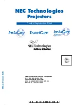 Preview for 3 page of NEC DT100 - MultiSync XGA LCD Projector User Manual