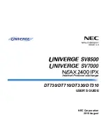 NEC DT310 User Manual preview