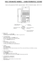 NEC DT330 User Manual предпросмотр