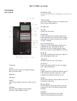 Предварительный просмотр 1 страницы NEC DT400 User Manual