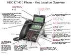 NEC DT430 Series Quick Start Manual предпросмотр