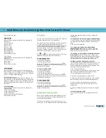 Preview for 3 page of NEC DT710 Quick Reference Manual