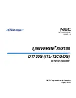 Предварительный просмотр 1 страницы NEC DT730G (CG): ITL-12CG-3 User Manual