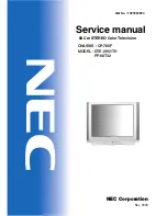Preview for 1 page of NEC DTE-29U1TH Service Manual