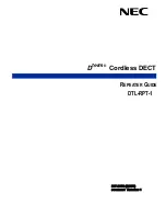 Preview for 1 page of NEC Dterm DTL-RPT-1 Manual