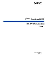 Предварительный просмотр 3 страницы NEC Dterm DTL-RPT-2 Manual