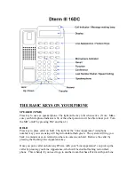 NEC Dterm III 16DC Manual preview