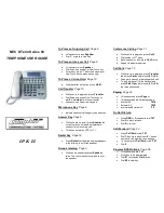 Preview for 1 page of NEC DTerm Series 80 User Manual