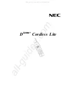 NEC DTERM Series Manual предпросмотр