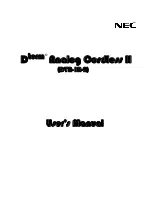 Preview for 1 page of NEC DTR-1R-2 User Manual