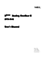 Предварительный просмотр 44 страницы NEC DTR-IR-2 User Manual