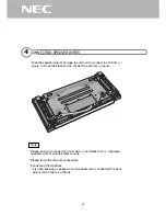 Предварительный просмотр 8 страницы NEC DTS - 42 User Manual