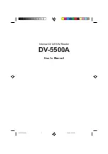 NEC DV-5500A User Manual preview