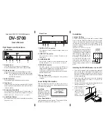 Preview for 1 page of NEC DV-5700 User Manual