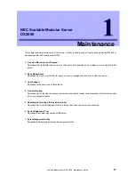 Предварительный просмотр 11 страницы NEC DX2000 Maintenance Manual