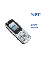 NEC e228 Product Manual предпросмотр