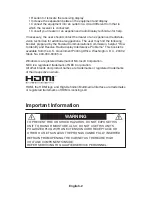 Preview for 6 page of NEC E321 User Manual