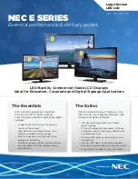 NEC E323 Specifications preview