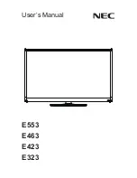 Предварительный просмотр 1 страницы NEC E323 User Manual