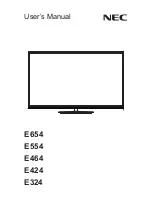 NEC E324 User Manual preview