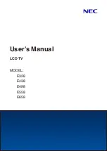 NEC E328 User Manual preview