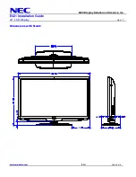 Предварительный просмотр 5 страницы NEC E421 Installation Manual