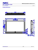 Предварительный просмотр 3 страницы NEC E461 Installation Manual