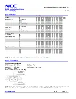 Preview for 7 page of NEC E462 Installation Manual