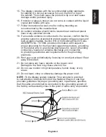 Preview for 5 page of NEC E463 User Manual