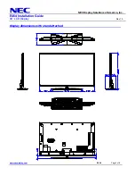 Предварительный просмотр 3 страницы NEC E464 Installation Manual