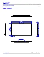 Предварительный просмотр 4 страницы NEC E464 Installation Manual