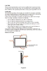 Preview for 8 page of NEC E556 User Manual