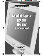 Preview for 1 page of NEC E750950 User Manual