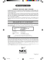 Preview for 60 page of NEC E750950 User Manual