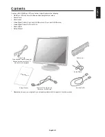 Preview for 7 page of NEC EA191M-BK - MultiSync - 19" LCD Monitor User Manual