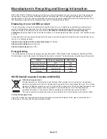 Preview for 20 page of NEC EA221WM-BK - MultiSync - 22" LCD Monitor User Manual