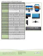 Предварительный просмотр 2 страницы NEC EA223WM-BK Specifications