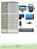 Preview for 2 page of NEC EA243WM-BK Specifications
