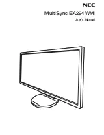Preview for 1 page of NEC EA294WMi-BK User Manual