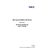 Preview for 1 page of NEC EcoPowerGateway N8142-36F User Manual