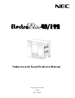 Preview for 2 page of NEC Electra Elite 48/192 Features And Specifications Manual