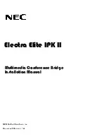 Preview for 72 page of NEC ELECTRA ELITE IPK II Installation Manual