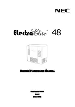 Preview for 2 page of NEC ElectraElite 48 System Hardware Manual