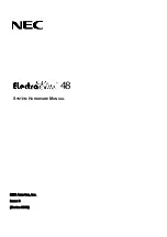 Предварительный просмотр 434 страницы NEC ElectraElite 48 System Hardware Manual